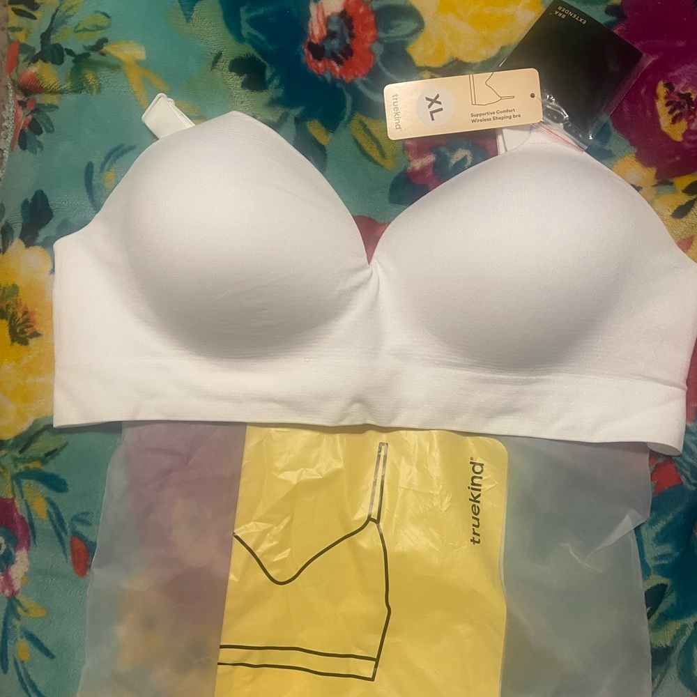 Truekind White Seamless Bra